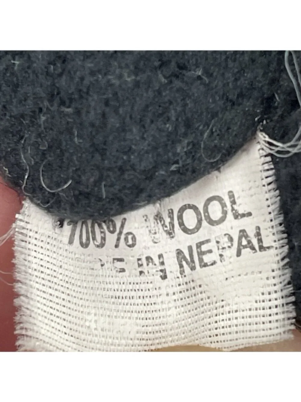 Handmade 100% Wool Beanie Chullo Kids OS Made in Nepal Knit Tassels Ear Flaps